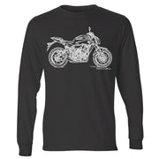 JL Illustration For A Yamaha MT07 2016 Motorbike Fan LS-Tshirt