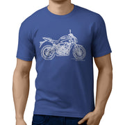 JL Illustration For A Yamaha MT07 2016 Motorbike Fan T-shirt