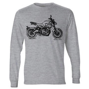 JL Illustration For A Yamaha MT09 2017 Motorbike Fan LS-Tshirt