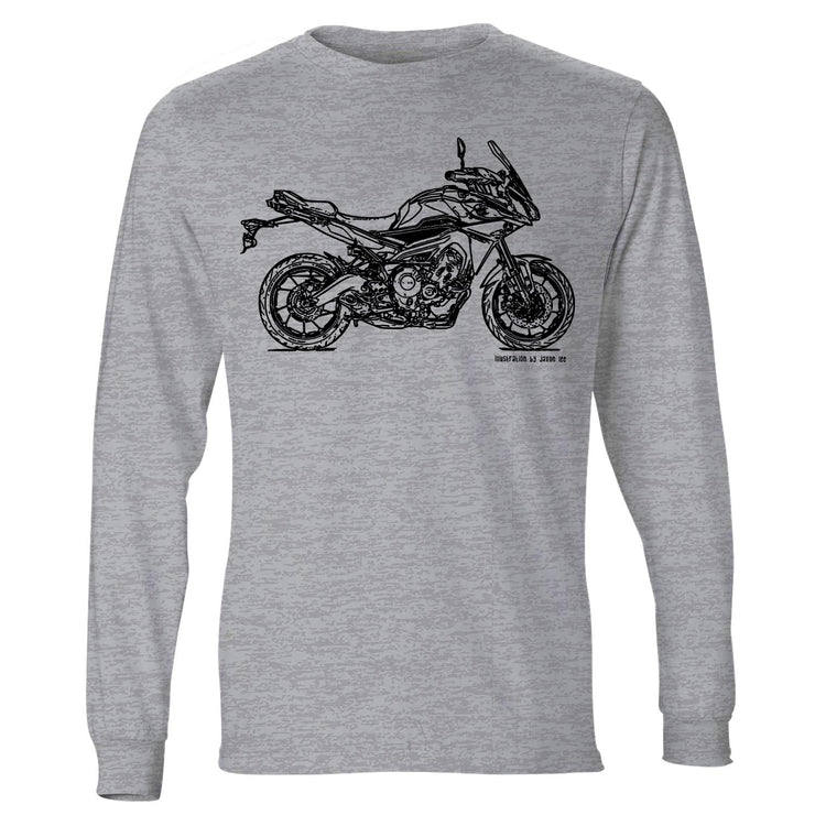 JL Illustration For A Yamaha MT09 Tracer Motorbike Fan LS-Tshirt