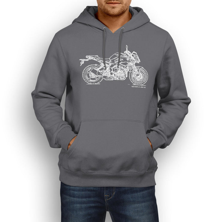 JL Illustration For A Yamaha MT10 Motorbike Fan Hoodie