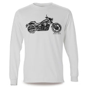 JL Illustration For A Yamaha Midnight Star Motorbike Fan LS-Tshirt
