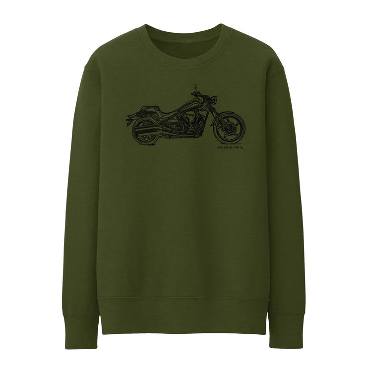 JL Illustration For A Yamaha Midnight Star Motorbike Fan Jumper