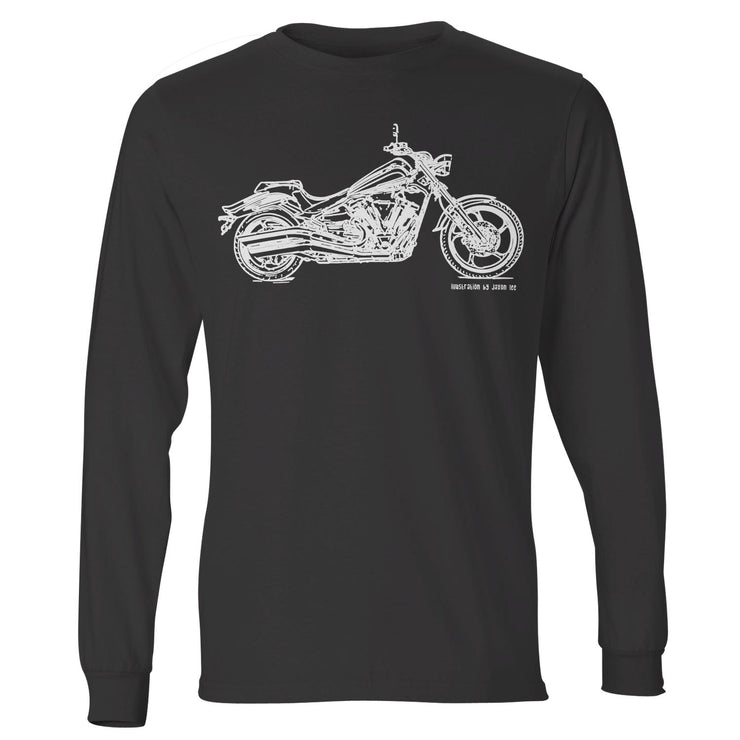 JL Illustration For A Yamaha Midnight Star Motorbike Fan LS-Tshirt