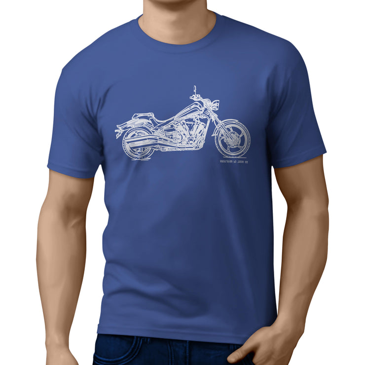 JL Illustration For A Yamaha Midnight Star Motorbike Fan T-shirt
