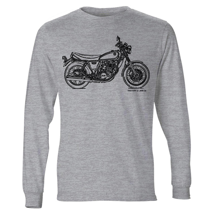 JL Illustration For A Yamaha SR400 2017 Motorbike Fan LS-Tshirt