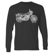 JL Illustration For A Yamaha SR400 2017 Motorbike Fan LS-Tshirt