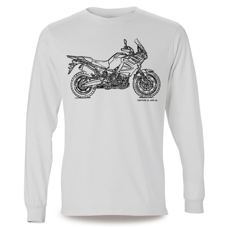 JL Illustration For A Yamaha Super-Tenere 2017 Motorbike Fan LS-Tshirt