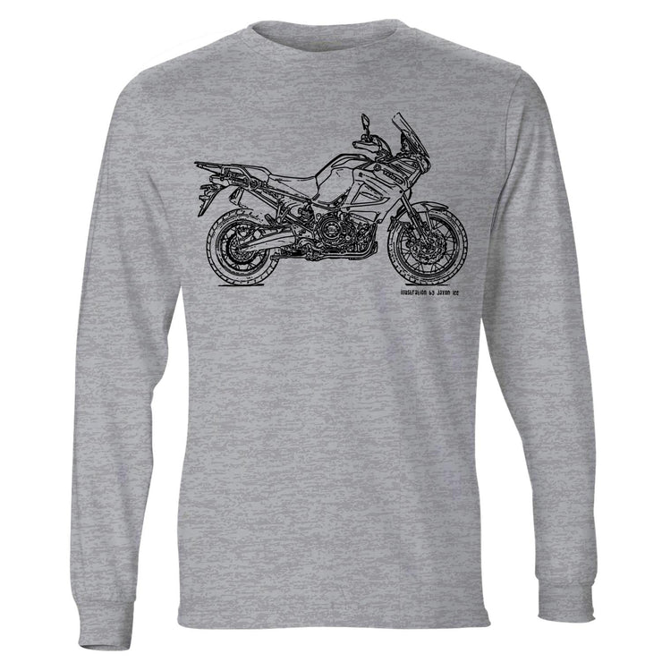 JL Illustration For A Yamaha Super-Tenere 2017 Motorbike Fan LS-Tshirt