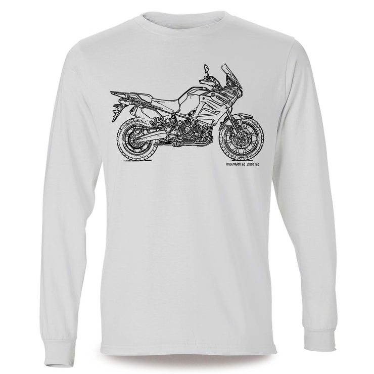 JL Illustration For A Yamaha Super-Tenere ES 2017 Motorbike Fan LS-Tshirt