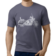 JL Illustration For A Yamaha V-Star 1300 Tourer 2017 Motorbike Fan T-shirt