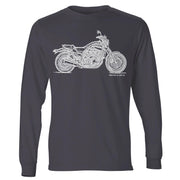 JL Illustration For A Yamaha VMAX 1200 Original Motorbike Fan LS-Tshirt