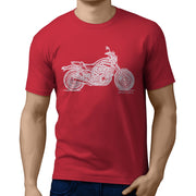 JL Illustration For A Yamaha VMAX 1200 Original Motorbike Fan T-shirt