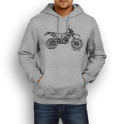 JL Illustration For A Yamaha WR250R 2017 Motorbike Fan Hoodie