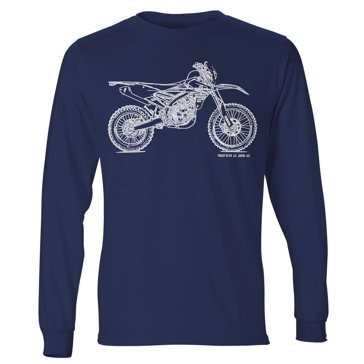 JL Illustration For A Yamaha WR450F 2017 Motorbike Fan LS-Tshirt