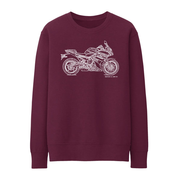 JL Illustration For A Yamaha XJ6 Diversion Motorbike Fan Jumper