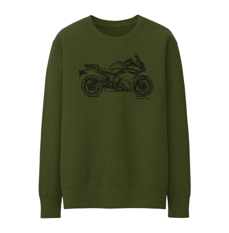 JL Illustration For A Yamaha XJ6 Diversion 2016 Motorbike Fan Jumper