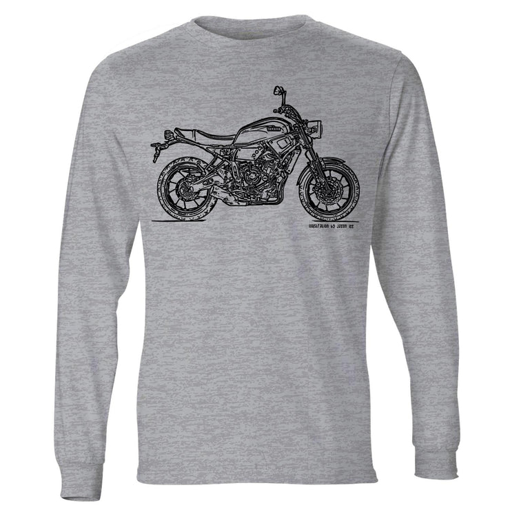 JL Illustration For A Yamaha XSR700 Motorbike Fan LS-Tshirt