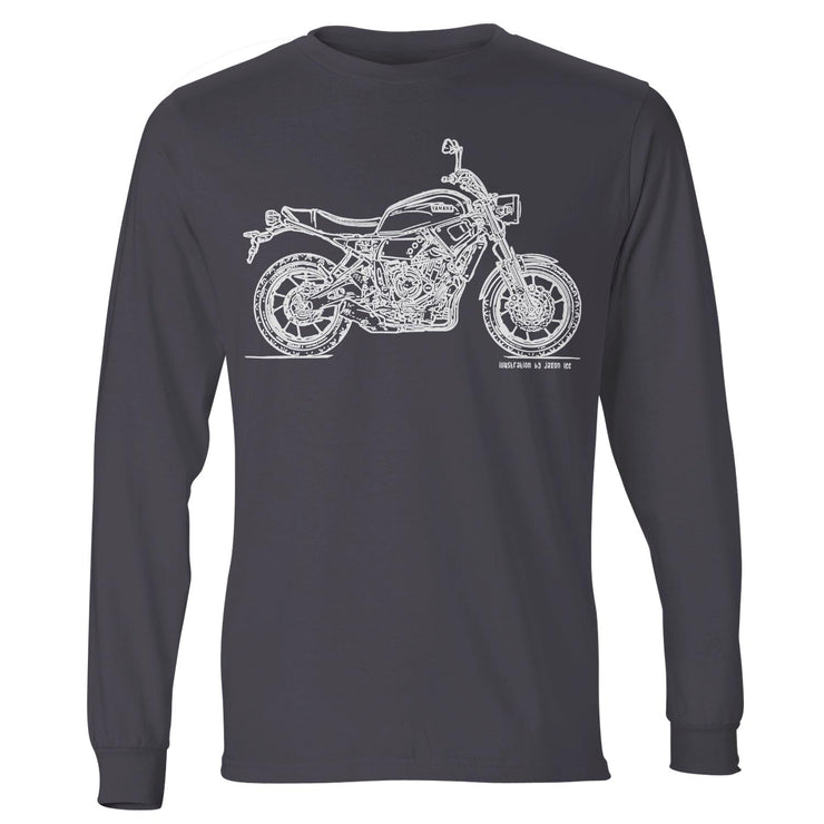 JL Illustration For A Yamaha XSR700 Motorbike Fan LS-Tshirt