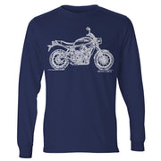 JL Illustration For A Yamaha XSR700 Motorbike Fan LS-Tshirt
