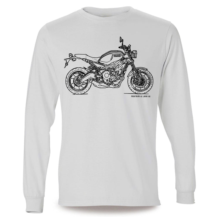 JL Illustration For A Yamaha XSR900 Motorbike Fan LS-Tshirt