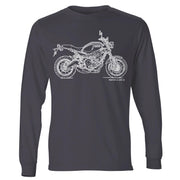 JL Illustration For A Yamaha XSR900 Motorbike Fan LS-Tshirt