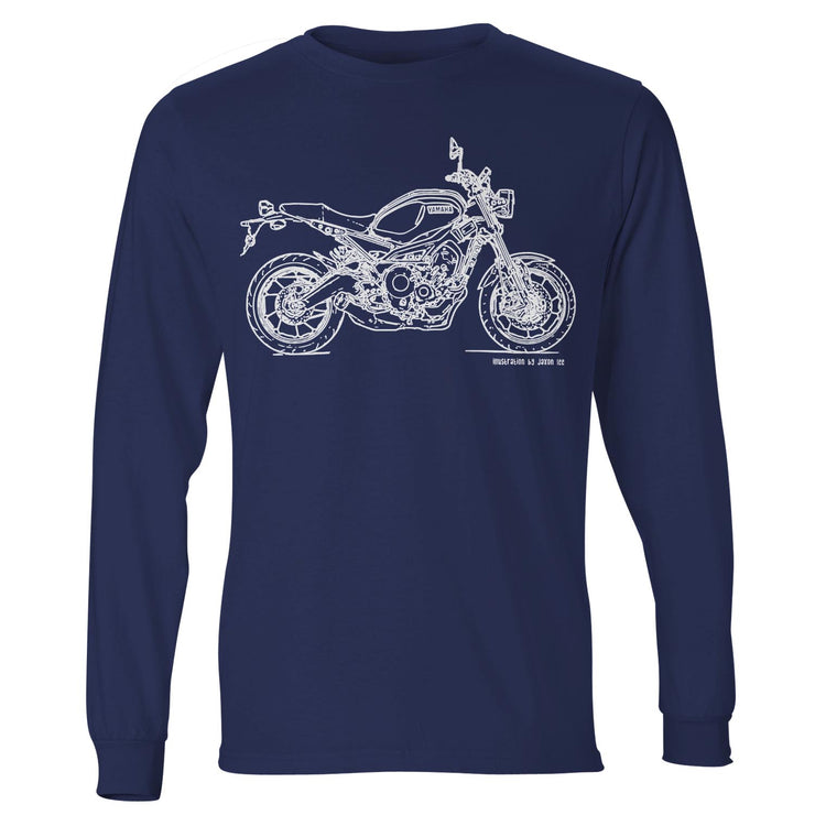 JL Illustration For A Yamaha XSR900 Motorbike Fan LS-Tshirt