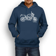 JL Illustration For A Yamaha XSR900 Motorbike Fan Hoodie