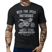 JL Speed Illustration For A Yamaha XSR900 Abarth Motorbike Fan T-shirt