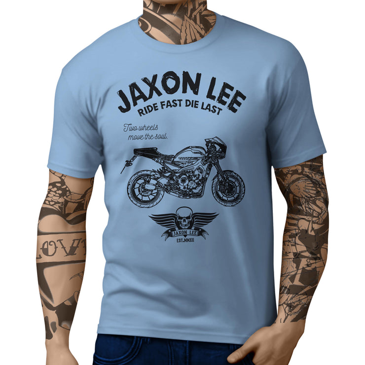 JL Ride Illustration For A Yamaha XSR900 Abarth Motorbike Fan T-shirt