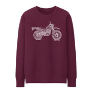 JL Illustration For A Yamaha XT250 Motorbike Fan Jumper