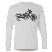 JL Illustration For A Yamaha XV950 Motorbike Fan LS-Tshirt