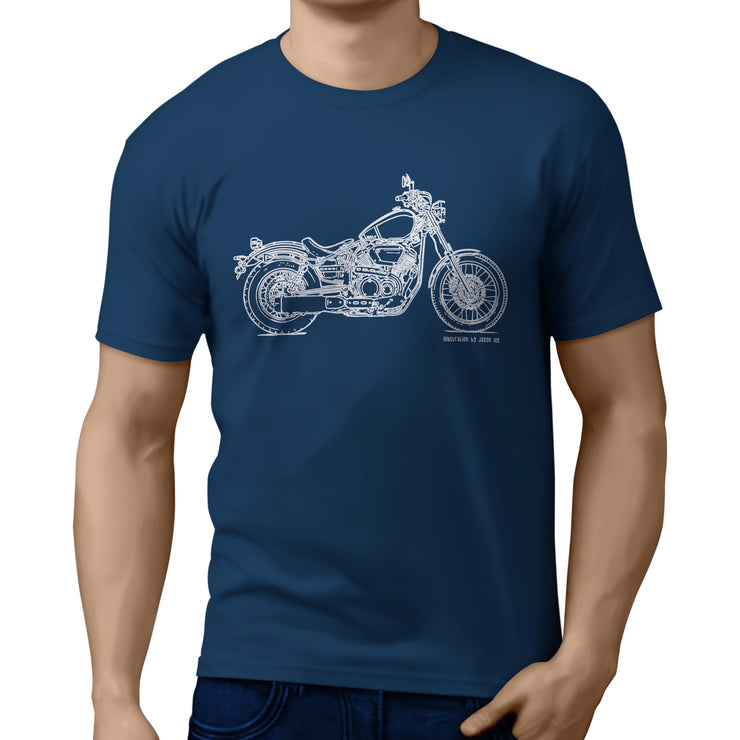 JL Illustration For A Yamaha XV950 Motorbike Fan T-shirt