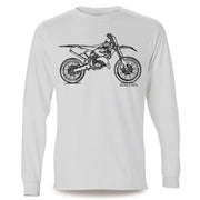 JL Illustration For A Yamaha YZ125 2017 Motorbike Fan LS-Tshirt