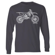 JL Illustration For A Yamaha YZ125 2017 Motorbike Fan LS-Tshirt