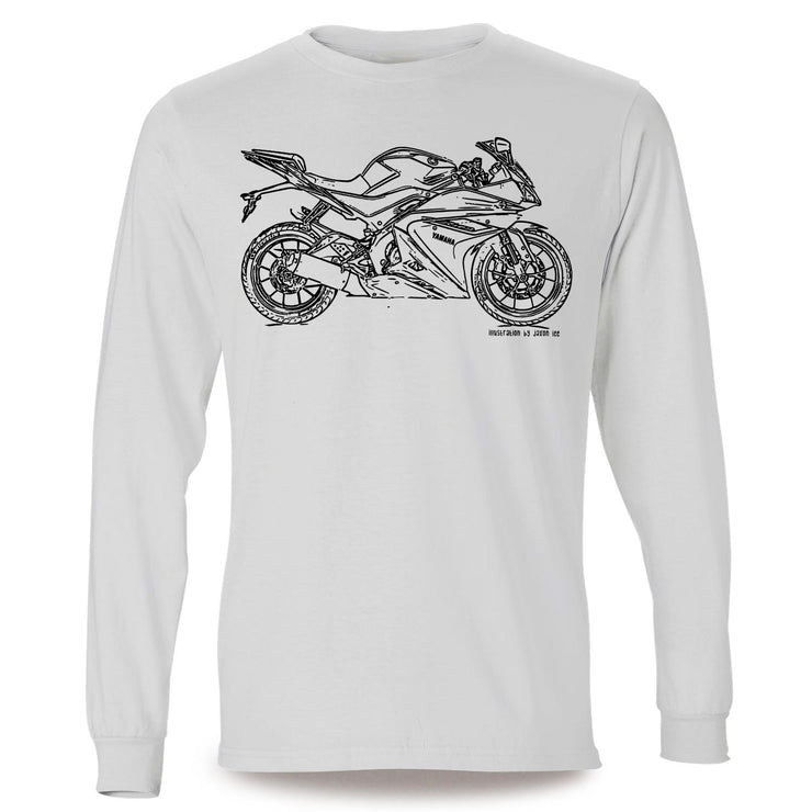 JL Illustration For A Yamaha YZF-R125 2016 Motorbike Fan LS-Tshirt