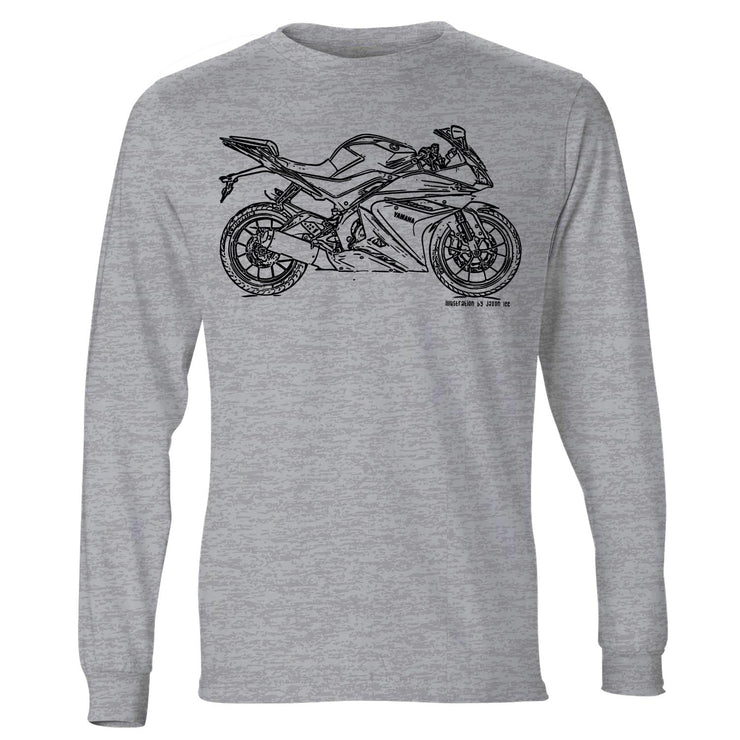 JL Illustration For A Yamaha YZF-R125 2016 Motorbike Fan LS-Tshirt