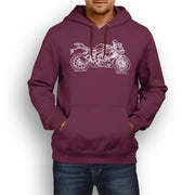 JL Illustration For A Yamaha YZF-R1M 2017 Motorbike Fan Hoodie