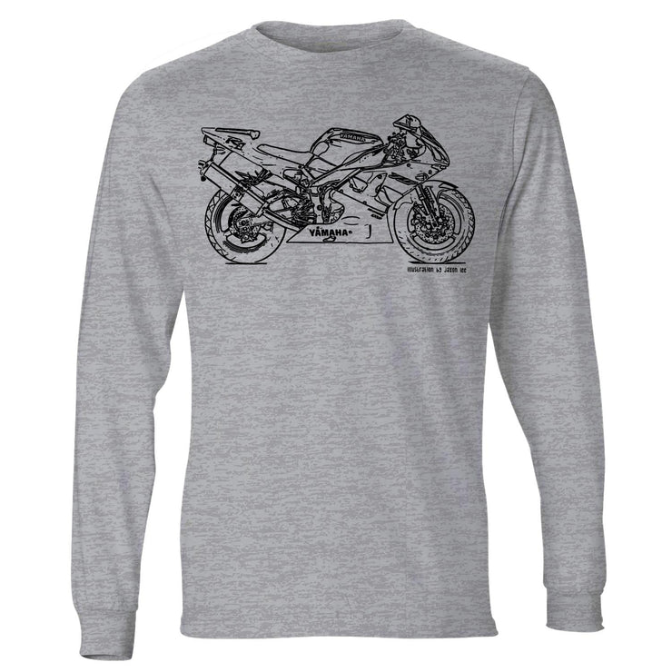 JL Illustration For A Yamaha YZF-R1 1999 Motorbike Fan LS-Tshirt