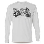 JL Illustration For A Yamaha YZF-R1 2001 Motorbike Fan LS-Tshirt