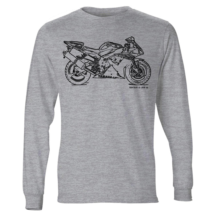 JL Illustration For A Yamaha YZF-R1 2003 Motorbike Fan LS-Tshirt