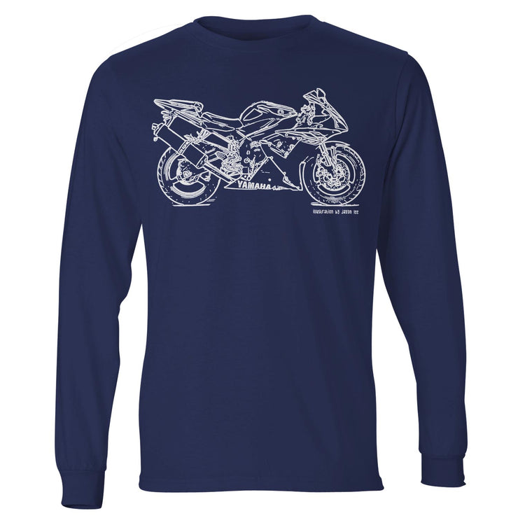 JL Illustration For A Yamaha YZF-R1 2003 Motorbike Fan LS-Tshirt