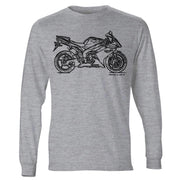 JL Illustration For A Yamaha YZF-R1 2007 Motorbike Fan LS-Tshirt