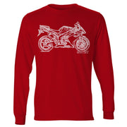 JL Illustration For A Yamaha YZF-R1 2007 Motorbike Fan LS-Tshirt