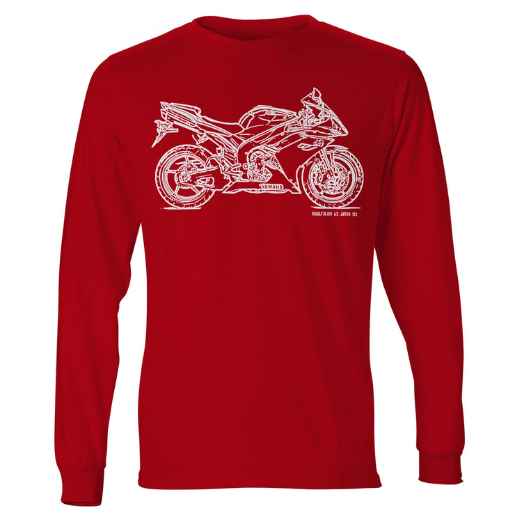 JL Illustration For A Yamaha YZF-R1 2007 Motorbike Fan LS-Tshirt