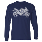 JL Illustration For A Yamaha YZF-R1 2013 Motorbike Fan LS-Tshirt