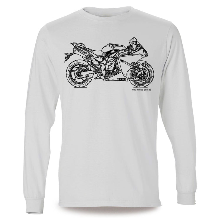 JL Illustration For A Yamaha YZF-R1 2014 Motorbike Fan LS-Tshirt