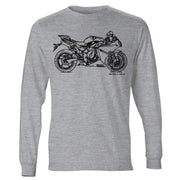 JL Illustration For A Yamaha YZF-R1 2014 Motorbike Fan LS-Tshirt