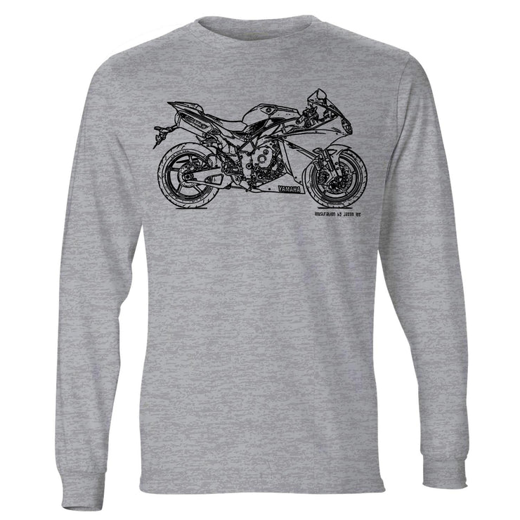 JL Illustration For A Yamaha YZF-R1 2014 Motorbike Fan LS-Tshirt