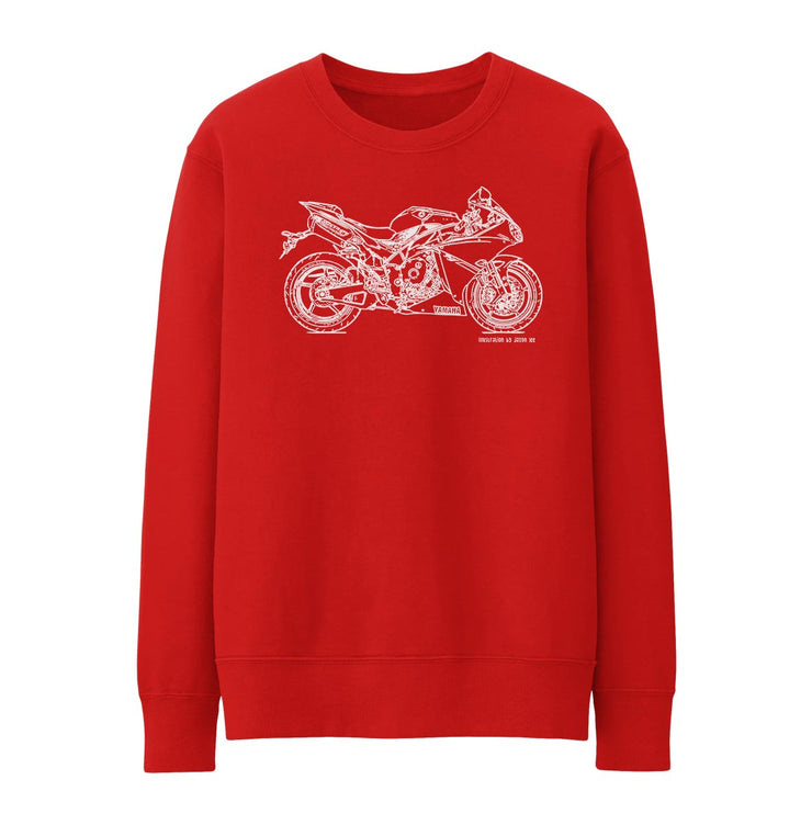 JL Illustration For A Yamaha YZF-R1 2014 Motorbike Fan Jumper